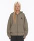 Logo Patch Zip Up Mocha