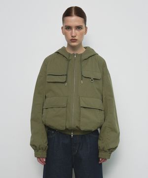 COTTON POCKET FIELD JACKET_KHAKI