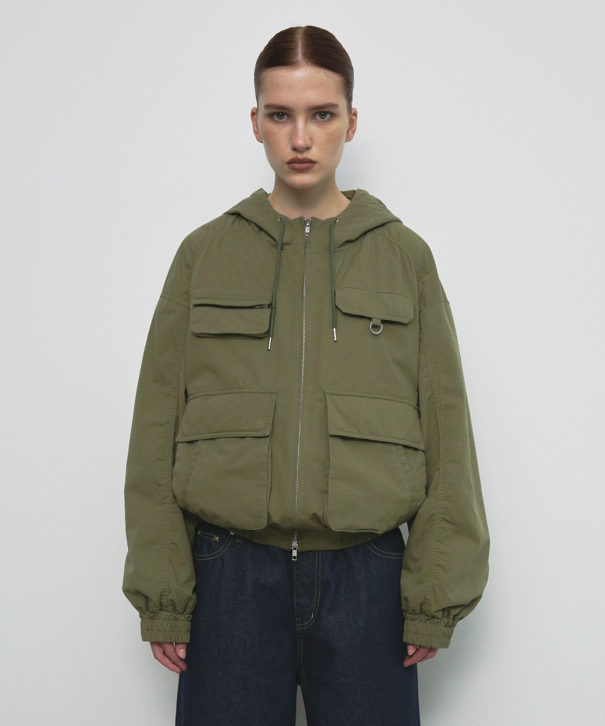 샌드릭(SANDRIC) COTTON POCKET FIELD JACKET_KHAKI