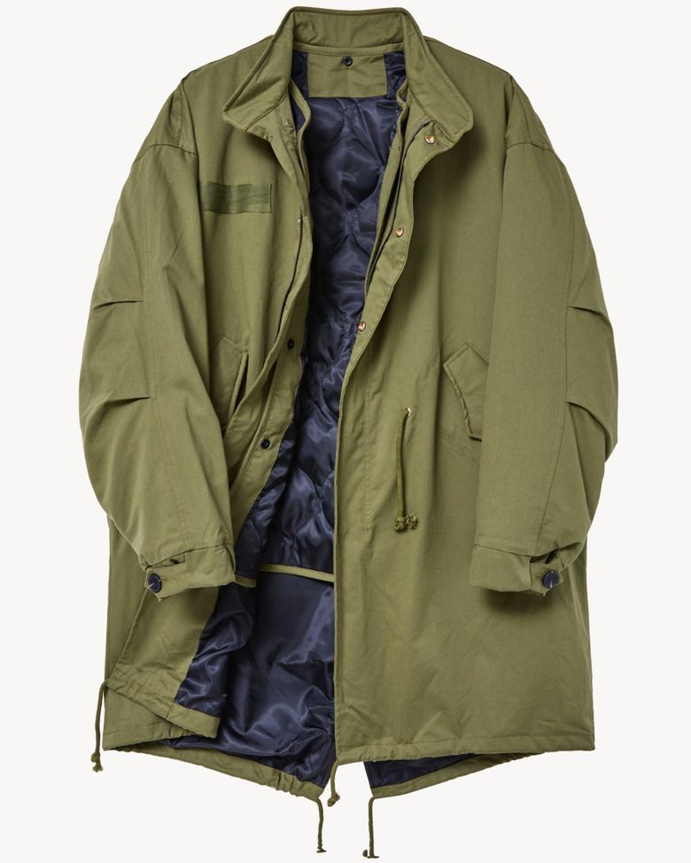 피쉬테일 패딩 파카 (KHAKI)