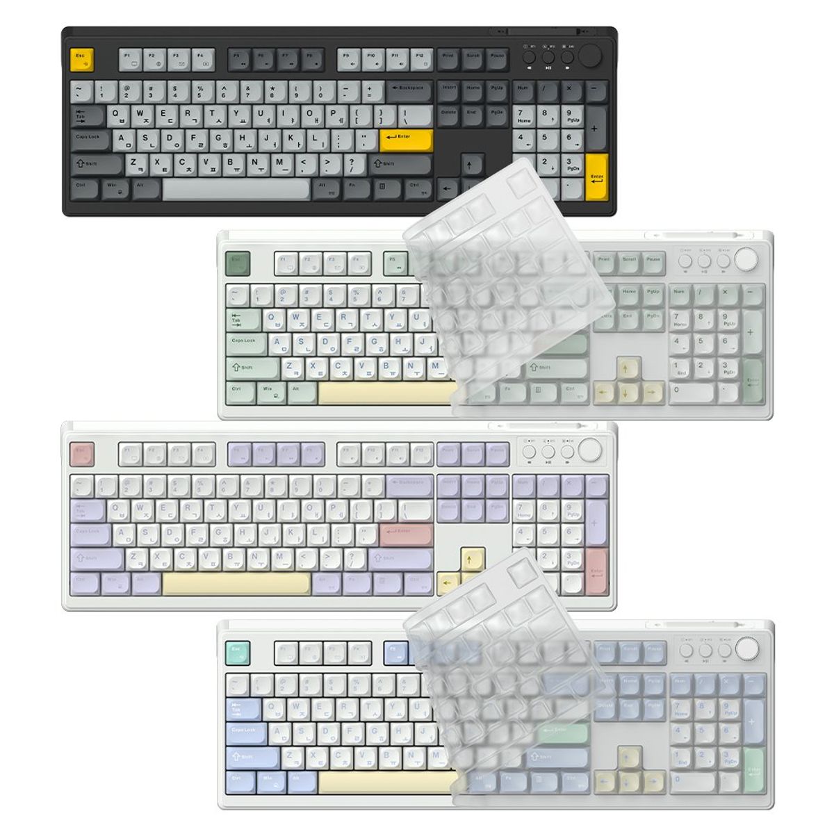 한성컴퓨터(HANSUNG COMPUTER) GK104 OfficeMaster 3모드 저소음 멤브레인 키보드