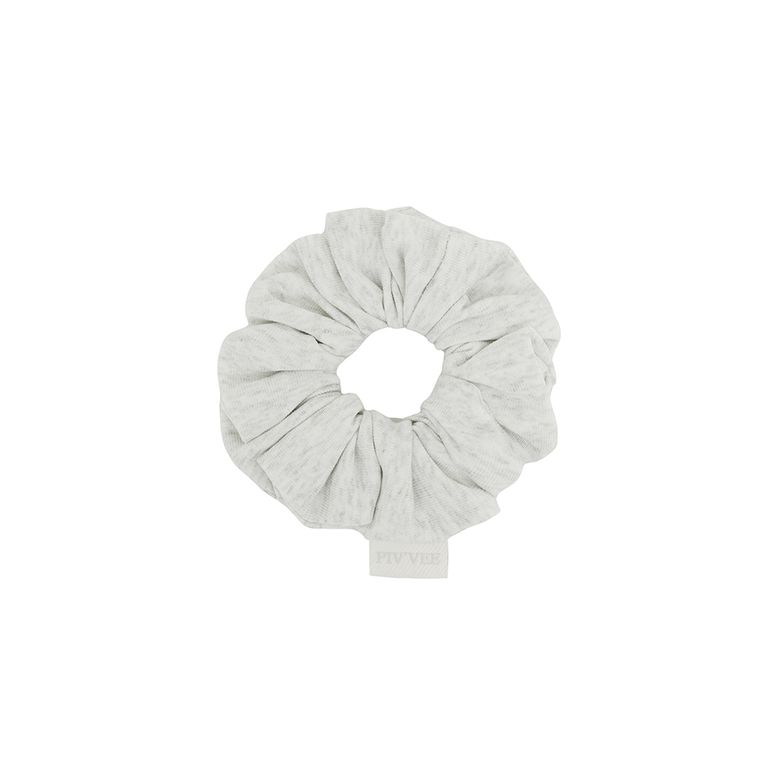 Cotton Jersey Scrunchie (snow grey)