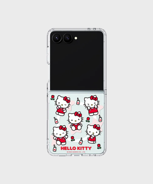 헬로키티 패턴 모노라인 마그넷 케이스 for Galaxy Z Flip7