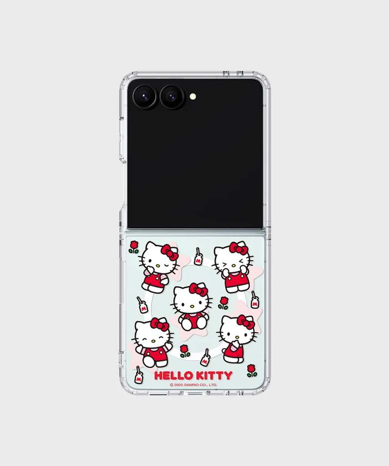 헬로키티 패턴 모노라인 마그넷 케이스 for Galaxy Z Flip7