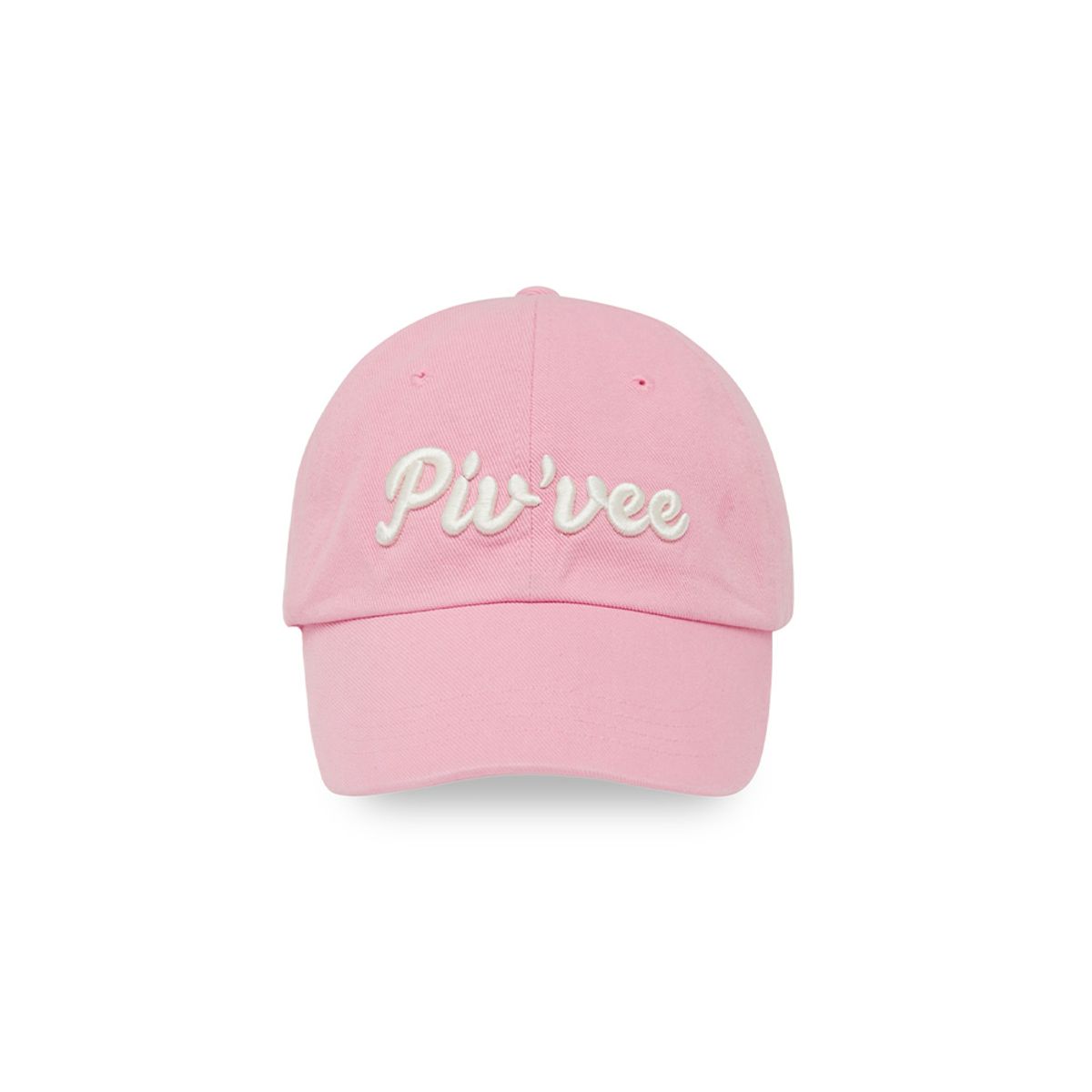 피브비(PIV’VEE) Logo Embroidered Ball Cap (bubble pink)