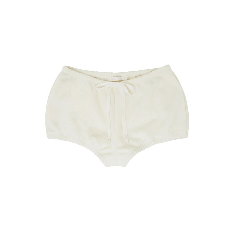 Wool Cotton Puff Shorts (sand beige)