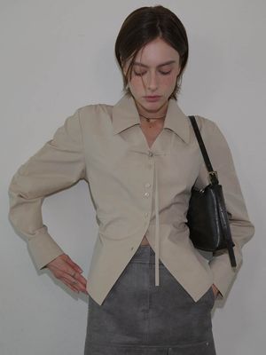 Twin-Button Cotton Shirts VW5AB215_2color