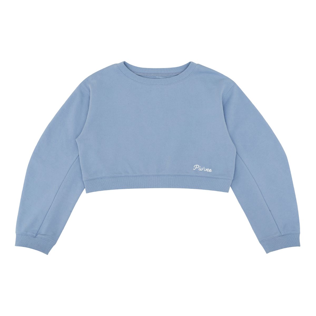 피브비(PIV’VEE) Balloon Sleeve Sweatshirt (vintage hawaii blue)