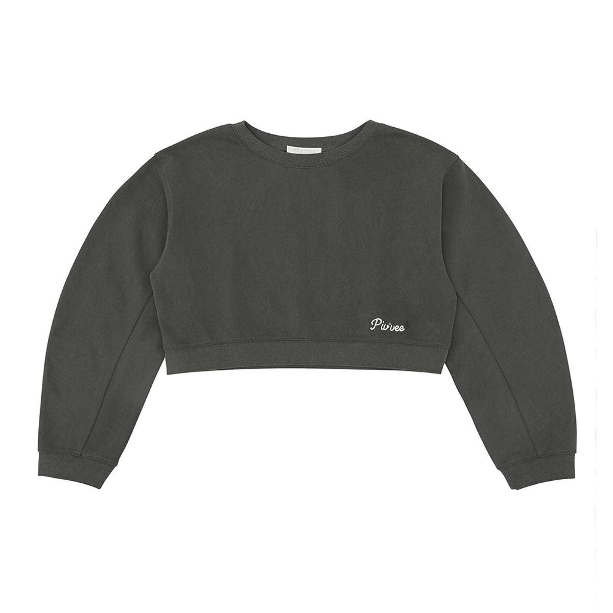 피브비(PIV’VEE) Balloon Sleeve Sweatshirt (fuzzy charcoal)