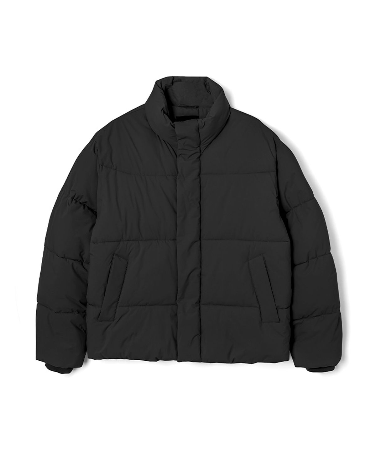 애드호크(ADHOC) 베이직 숏 푸퍼 패딩 점퍼 (BLACK) (HBAPA90)