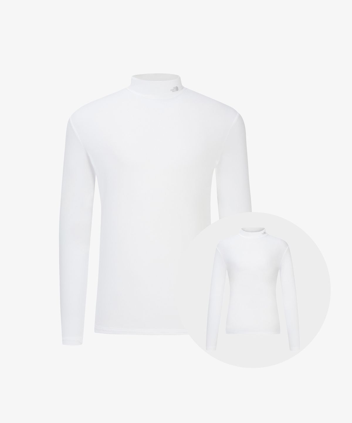 노스페이스(THE NORTH FACE) NT7XR69B 베일 긴팔 터틀넥 WHITE
