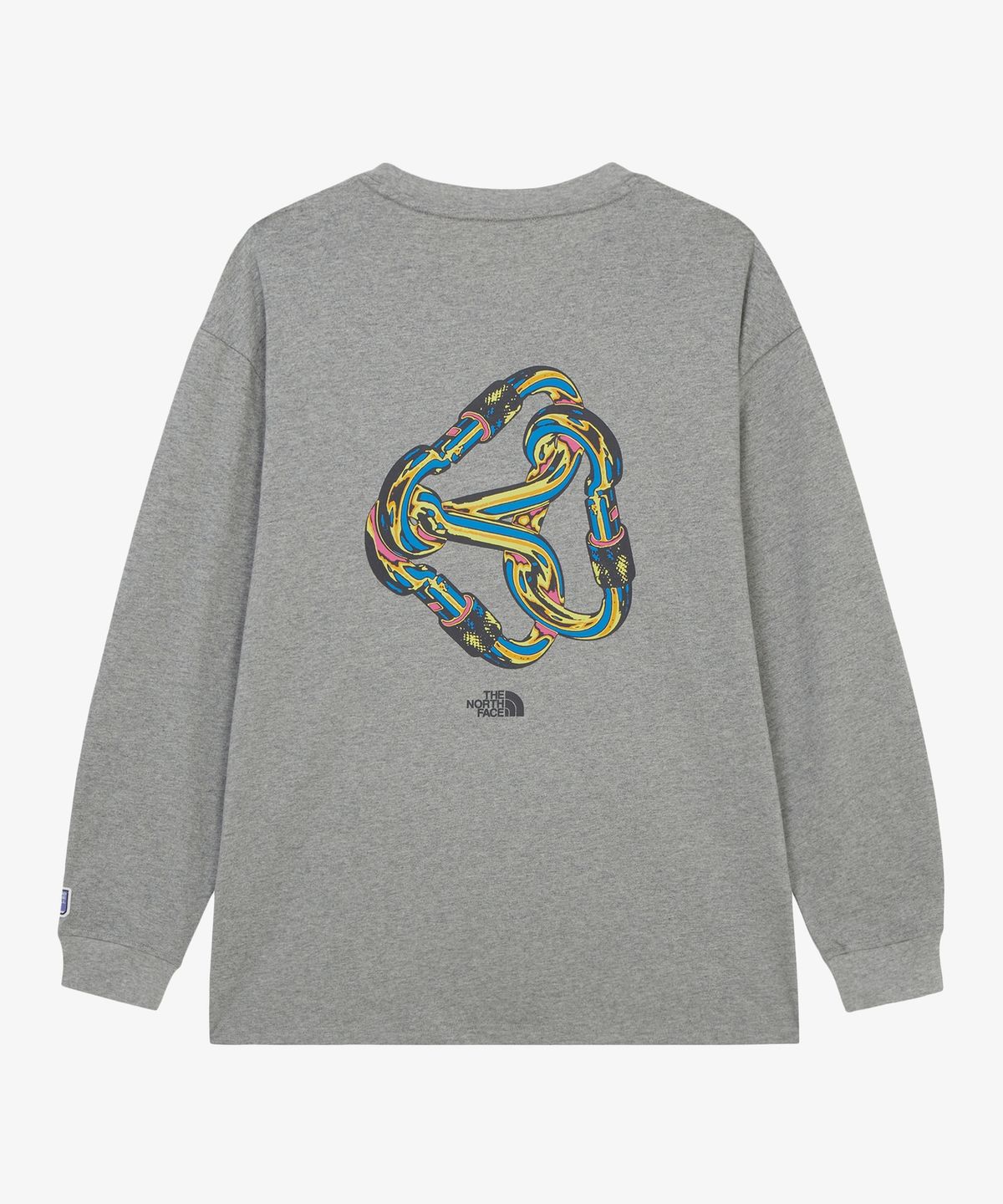 노스페이스(THE NORTH FACE) NT7TR70A 남성 카라비너 긴팔 티셔츠 MELANGE_GREY