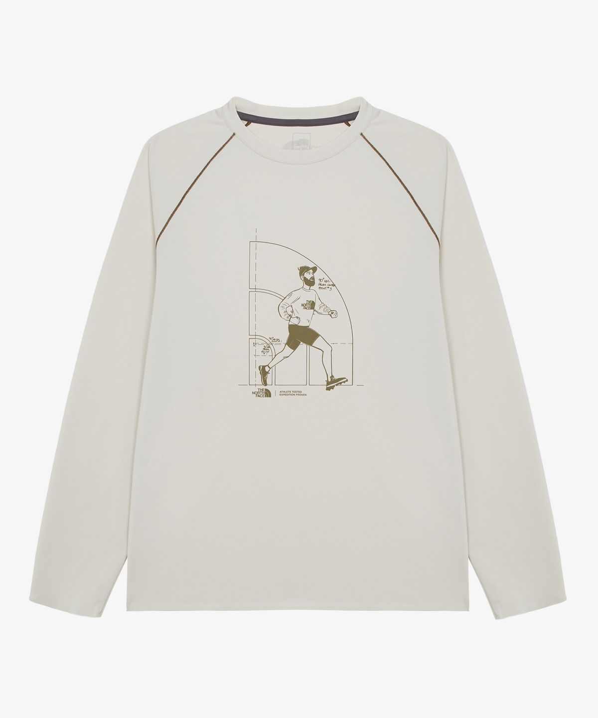 노스페이스(THE NORTH FACE) NT7TR51B 남성 살리오 긴팔 티셔츠 CREAM