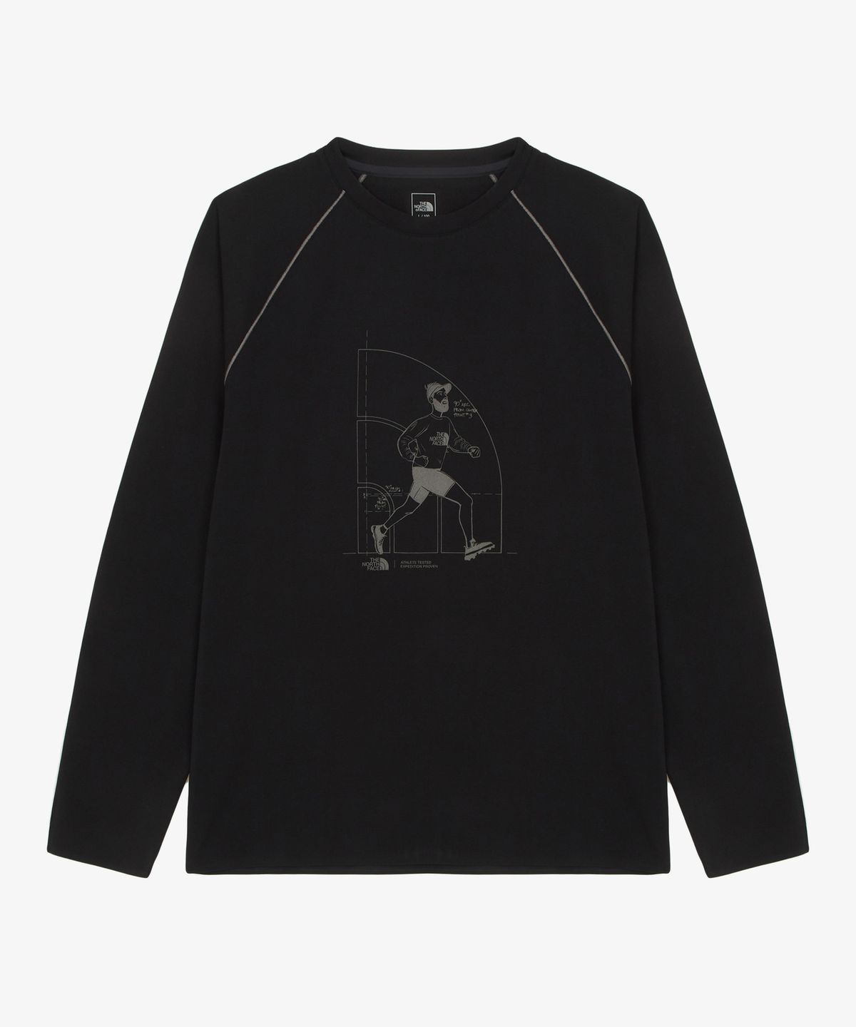 노스페이스(THE NORTH FACE) NT7TR51A 남성 살리오 긴팔 티셔츠 BLACK