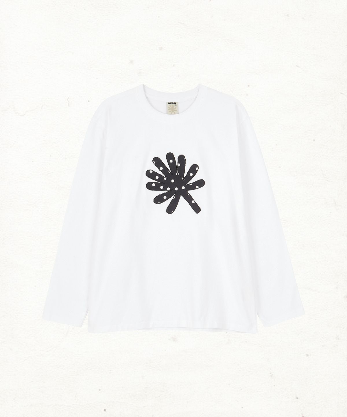 단델(DANDEL) DD symbol applique long sleeve (WHITE)