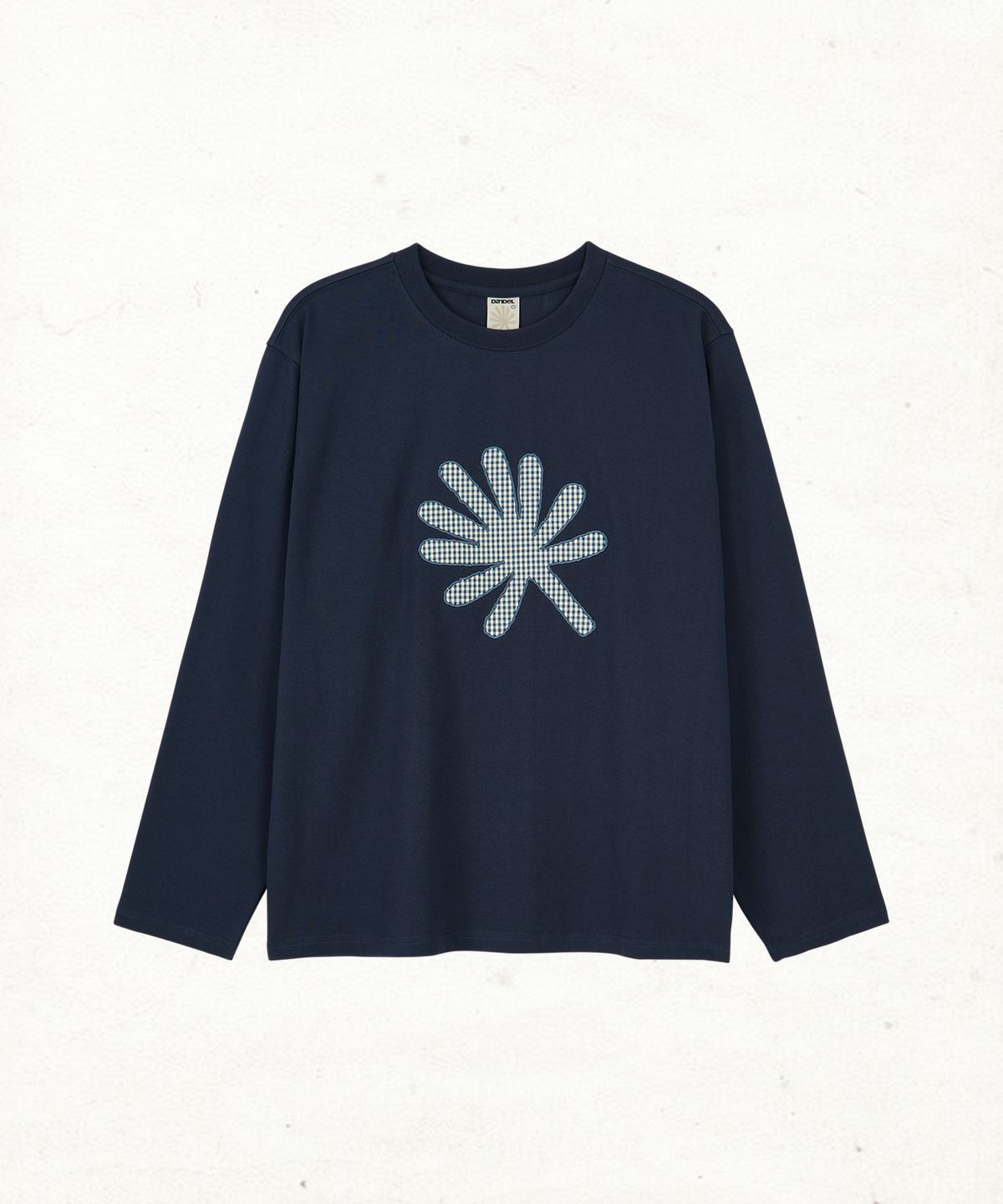 단델(DANDEL) DD symbol applique long sleeve (NAVY)