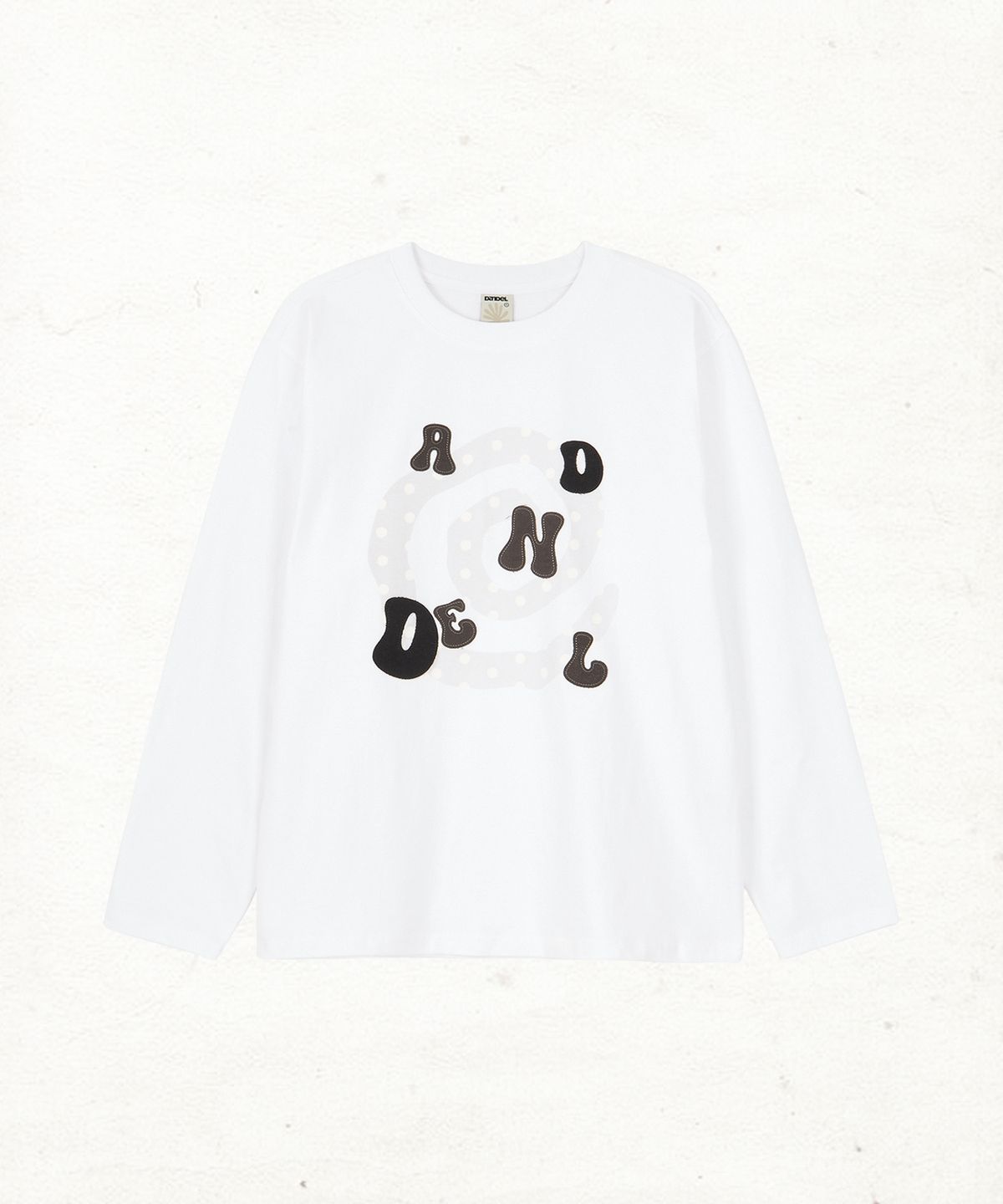 단델(DANDEL) DD type applique long sleeve (WHITE)