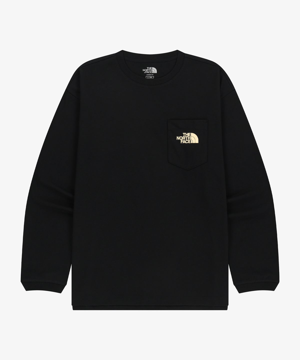 노스페이스(THE NORTH FACE) NT7TR50J 포켓 긴팔 라운드티 BLACK