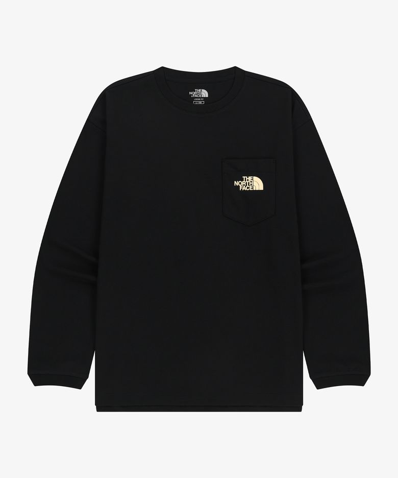 NT7TR50J 포켓 긴팔 라운드티 BLACK