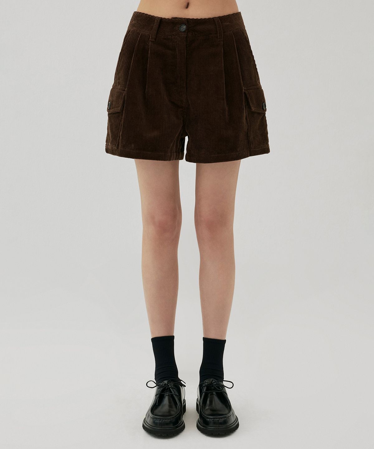 클로브(CLOVE) [25FW clove] Corduroy Pocket Shorts (Brown)