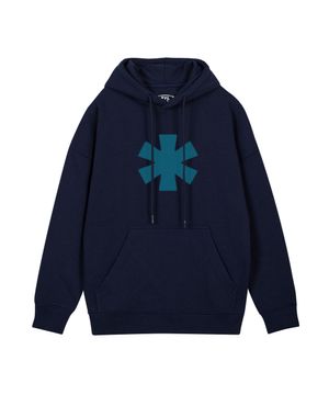 에스터리스크스 빅로고 후드 네이비 틸블루