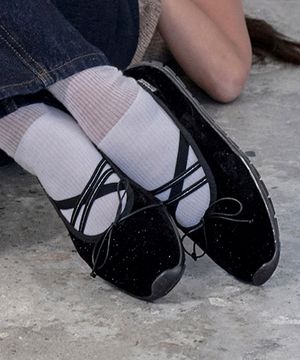 BELLA CROSS BANDING FLATS(PEBBLE SOLE) - 8 colors