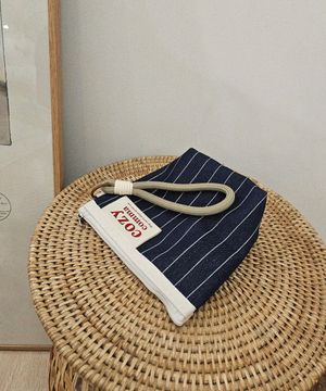 나만의 커스텀 손목 스트랩파우치_데님 핀스트라이프