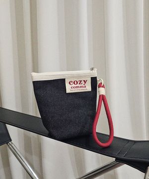 나만의 커스텀 손목 스트랩파우치_데님 흑청