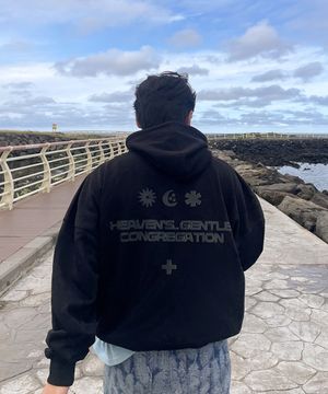 해븐스젠틀 후드 블랙 차콜