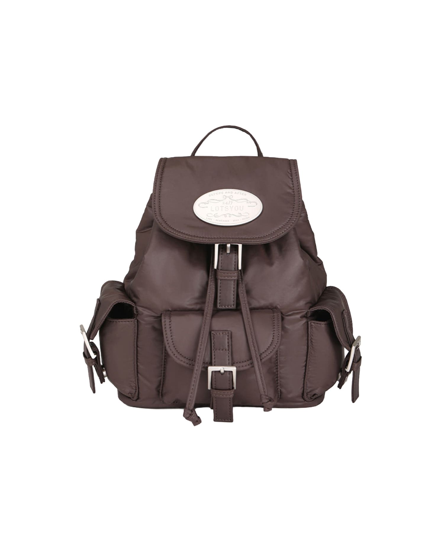MUSINSA公式 | LOTSYOU lotsyou_Nostalgia Pooky Backpack Dark Brown