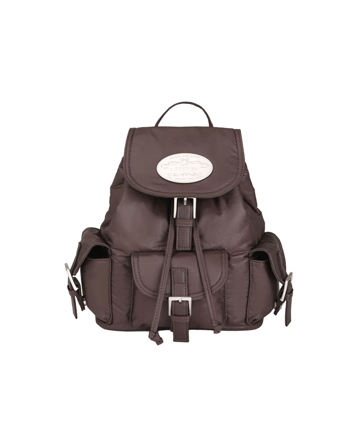 라츠유(LOTSYOU) lotsyou_Nostalgia Pooky Backpack Dark Brown