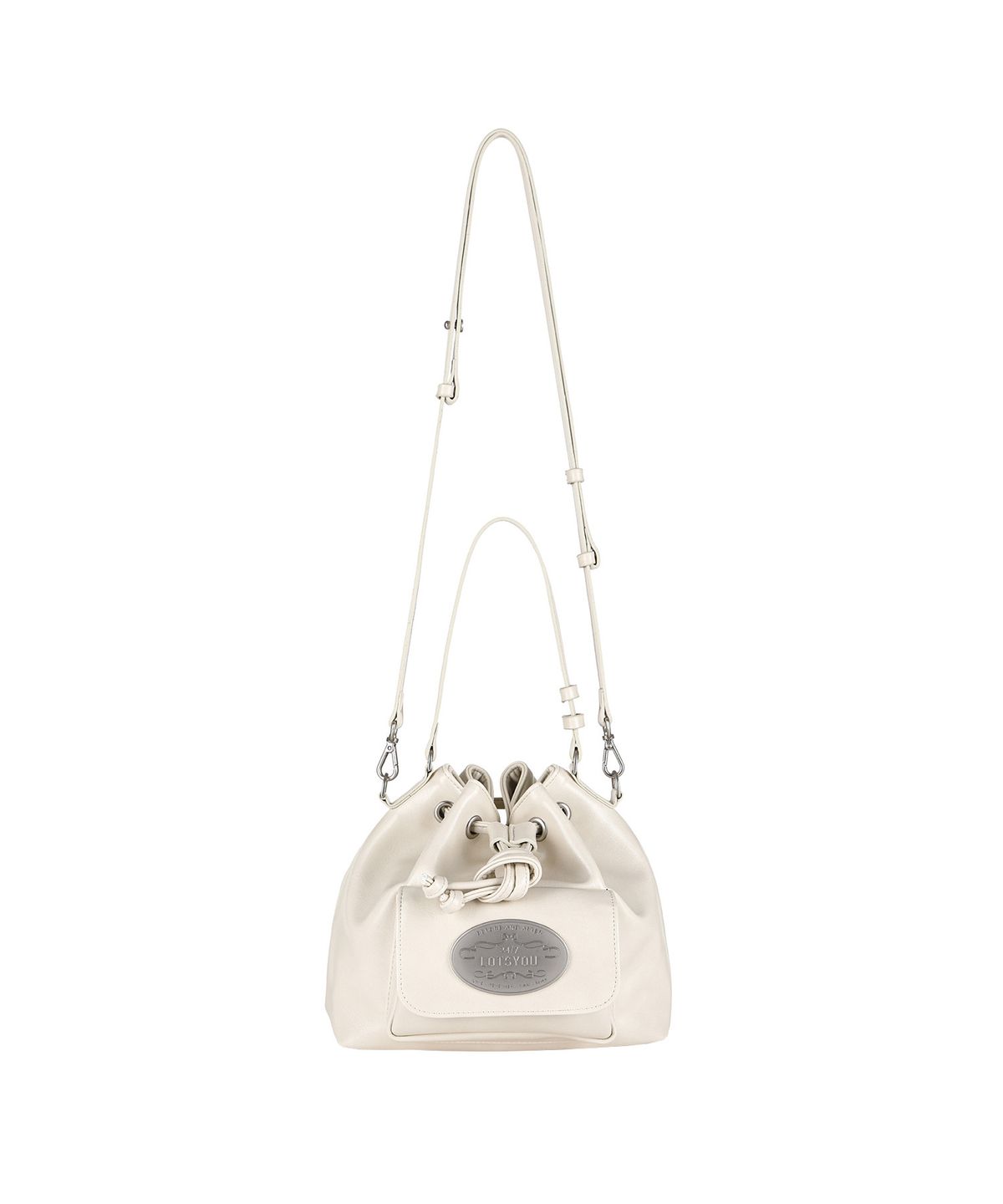 라츠유(LOTSYOU) lotsyou_Luna Bucket Bag Ivory