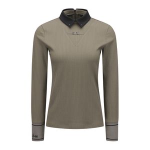 W STRIPE TEXTURED L/TS_LW