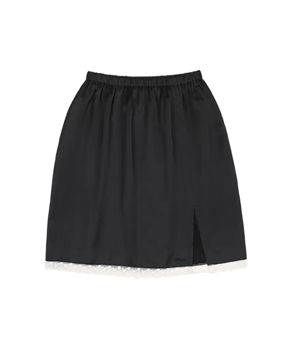 라츠유(LOTSYOU) lotsyou_Alyssa Satin Skirt Black