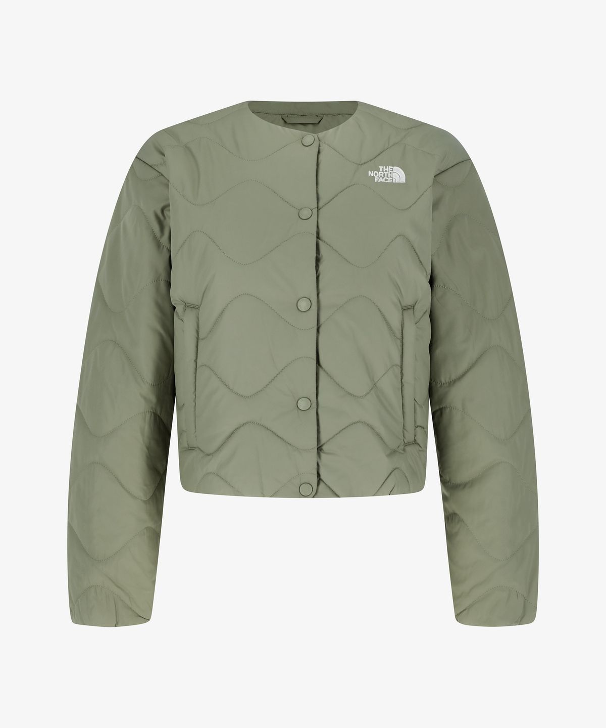 노스페이스(THE NORTH FACE) NJ3NR81L 화이트라벨 여성 플로우 히트 자켓 GREEN