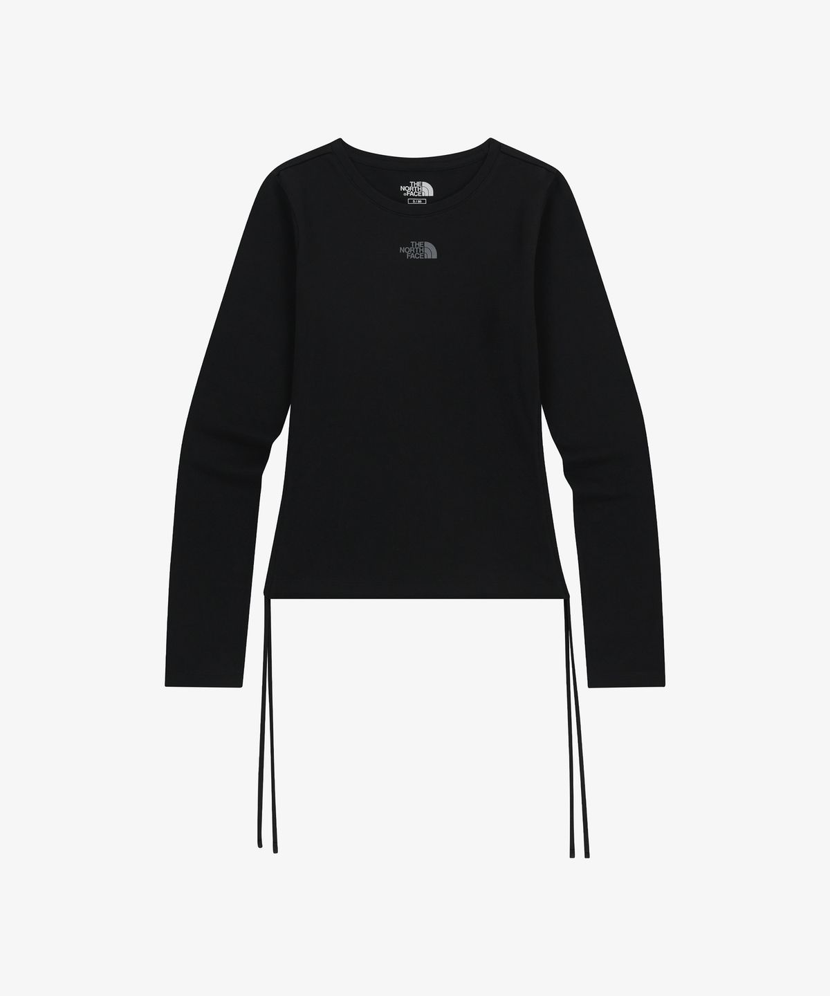 노스페이스(THE NORTH FACE) NT7TR80L 여성 셔링 긴팔 라운드티 BLACK