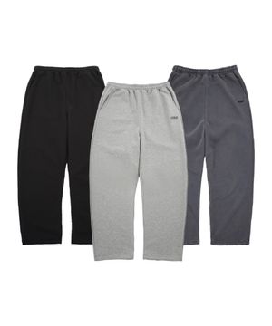 베이직 스몰 로고 와이드 팬츠 3color