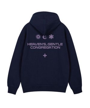 해븐스젠틀 후드 네이비 퍼플