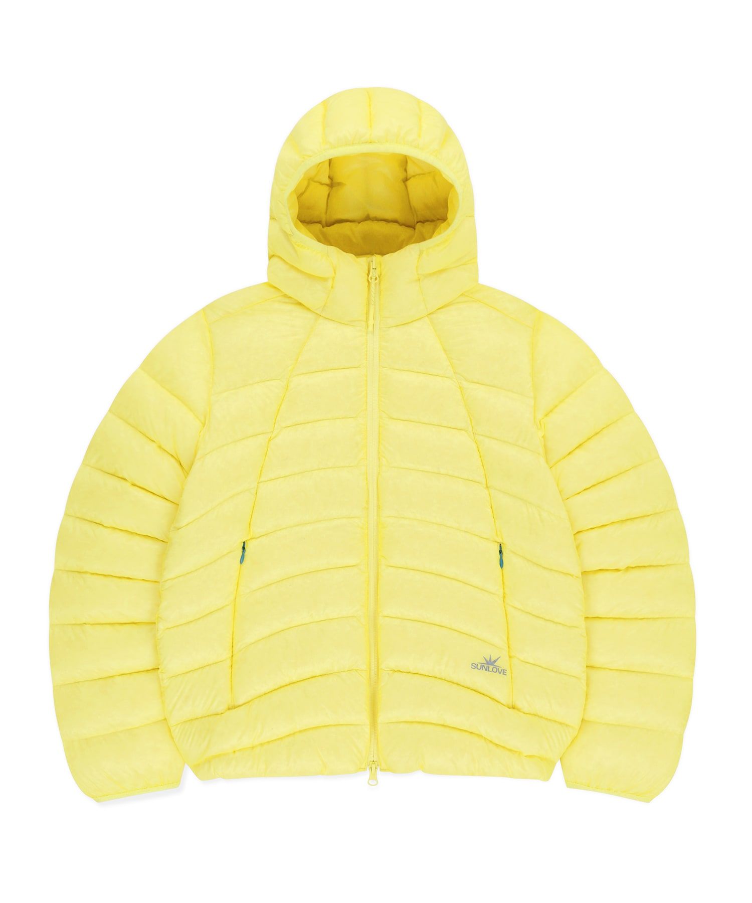 썬러브투어(SUNLOVETOUR) Hooded Fly Light Down Jacket Yellow