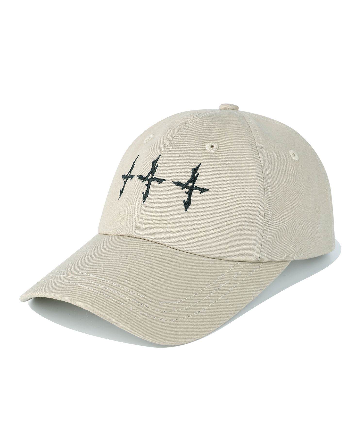 MUSINSA | NOT4NERD 444 Logo Cotton Ball Cap - Beige
