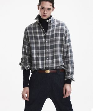 WESTERN CHECK SHIRT GRAY