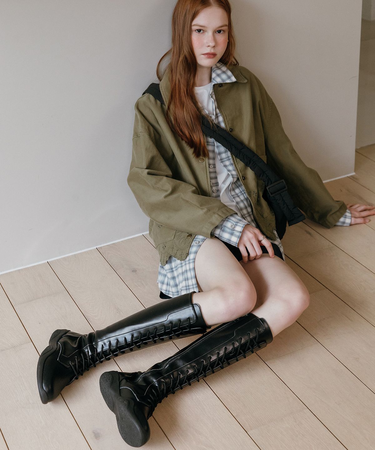 마크모크(MAC MOC) Hover 호버 풀 레이스업 고프코어 롱 부츠_1color 3cm
