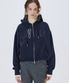LONELY/LOVELY CROP HOODIE ZIP-UP NAVY