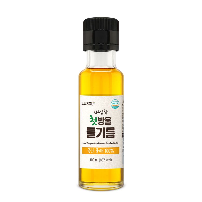 저온압착 첫방울 들기름