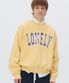 LONELY/LOVELY WASHED SWEATSHIRT MUSTARD