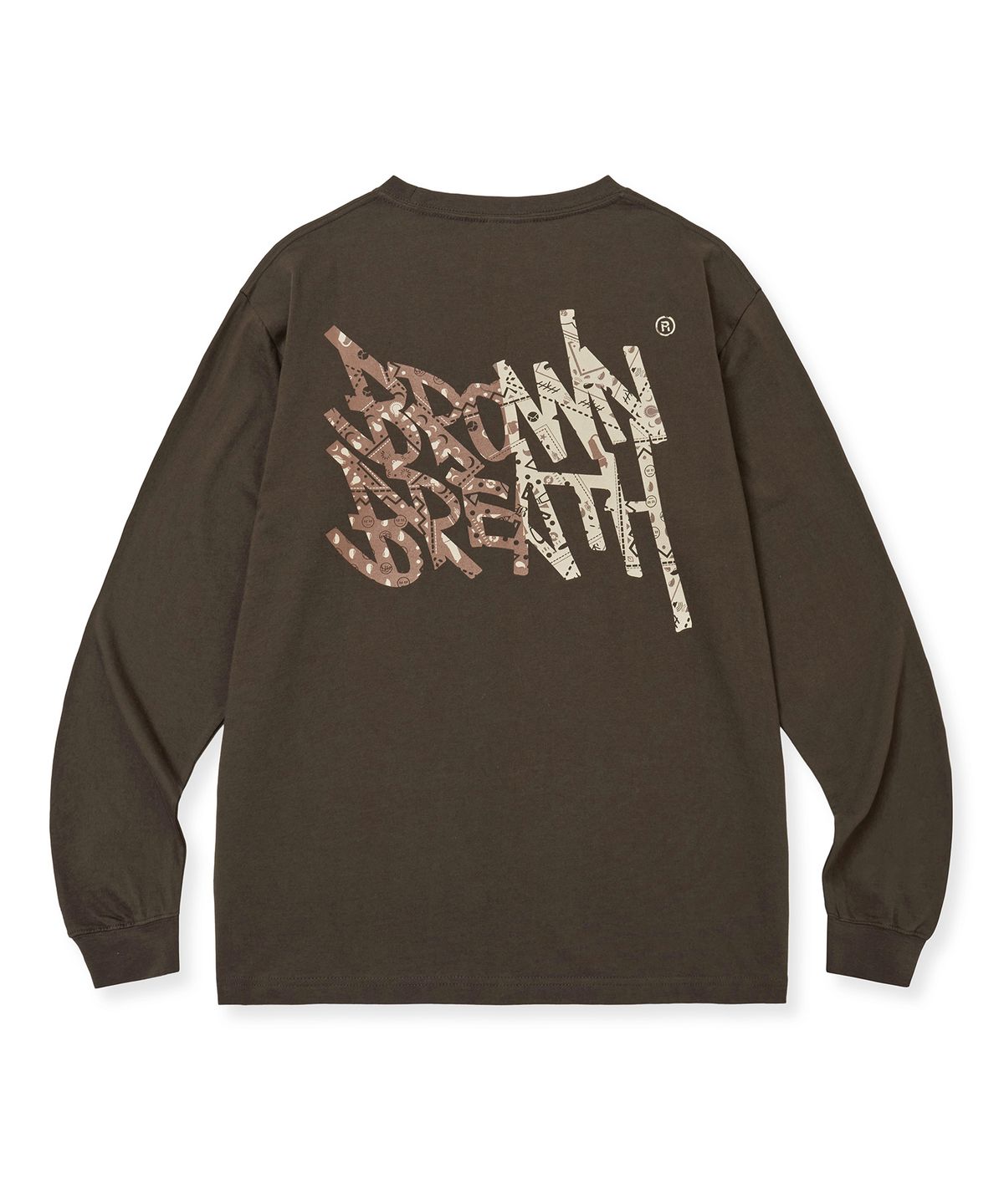 브라운브레스(BROWNBREATH) PAISLEY TAG LONGSLEEVE - BROWN
