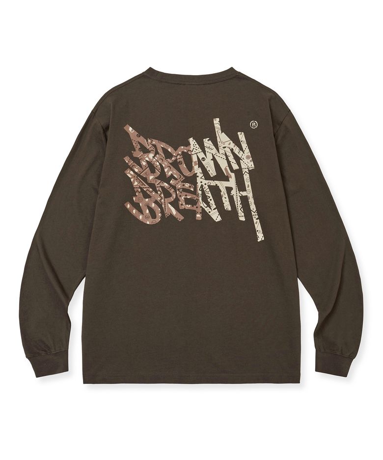 PAISLEY TAG LONGSLEEVE - BROWN