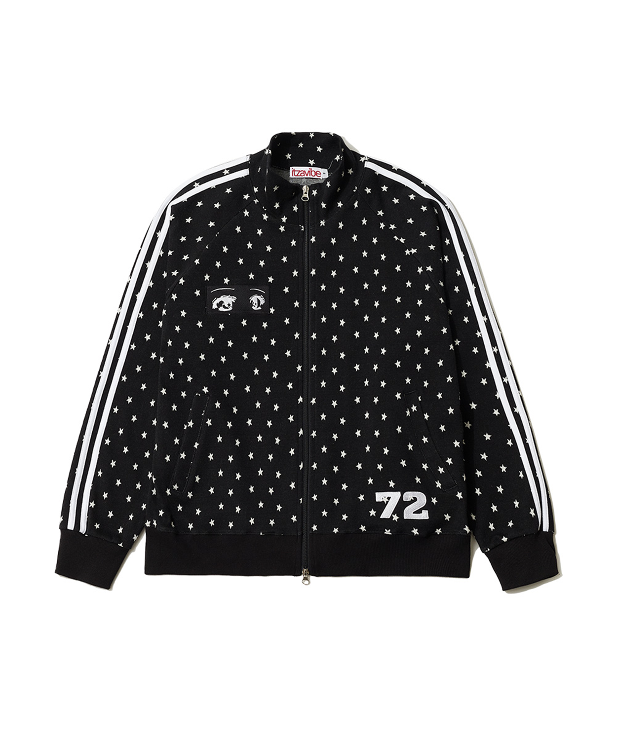 トップス ITZAVIBE CAT GIRL EYE TRACK JACKET SNAP