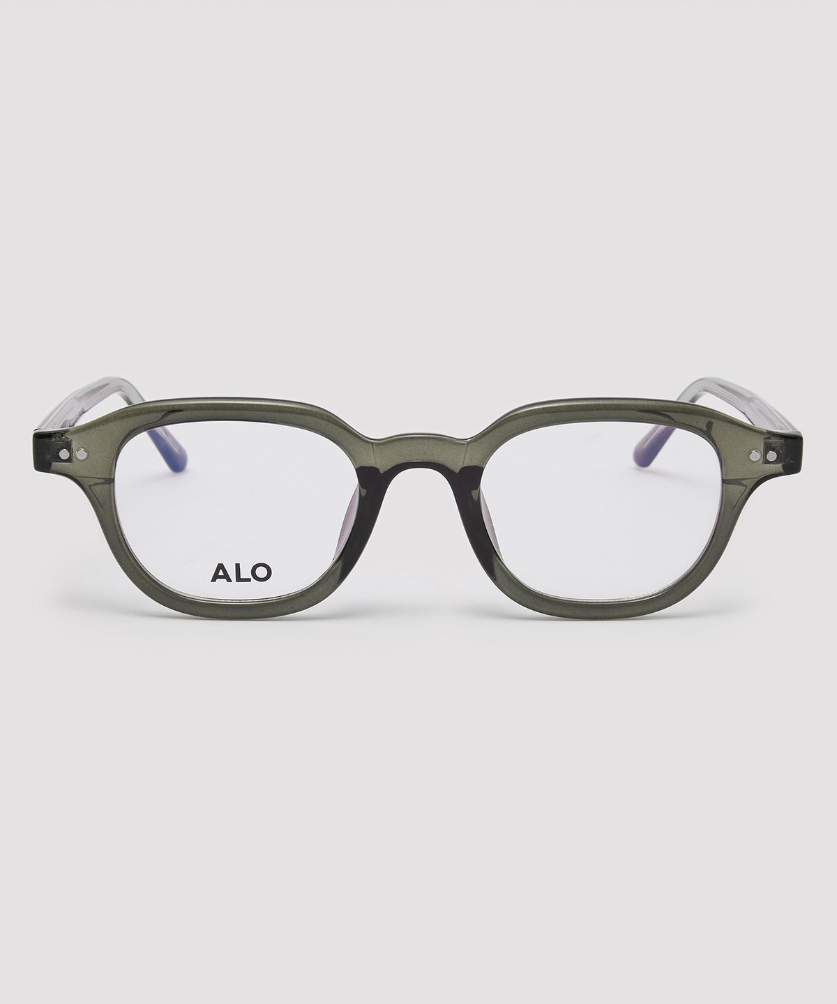 알로아이웨어(ALO EYEWEAR) [Essential] AL5503 1313G 에센셜 스퀘어 카키 안경테 블루라이트 차단 렌즈 선택
