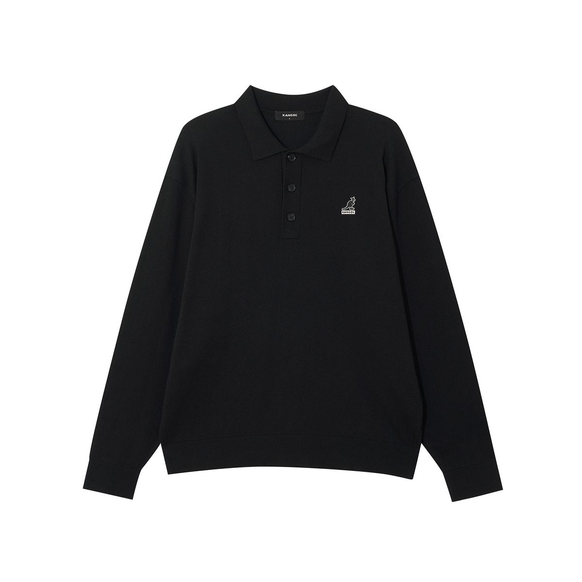 캉골(KANGOL) 베이직 칼라 니트 1908 블랙